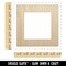 Square Box Frame Unfinished Wood Shape Piece Cutout for DIY Craft Projects